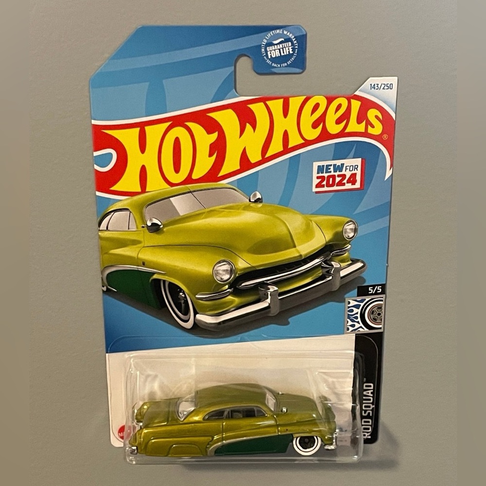 Hot Wheels Rod Squad 5/5 Hirohata Merc 143/250 New For 2024 Green.